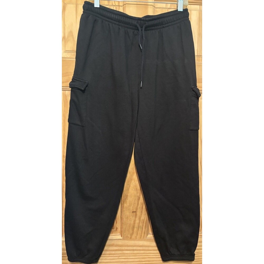 Rosio Cargo Black Sweatpants Size Large